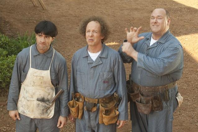 Chris Diamantopoulos, Sean Hayes et Will Sasso dans "Les Trois corniauds"