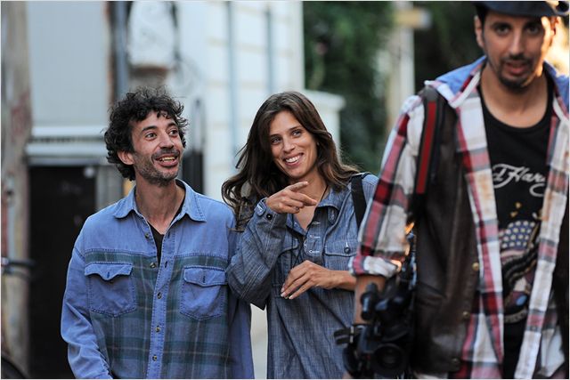 Eric Elmosnino, Maïwenn et Samir Guesmi dans "Télé Gaucho"