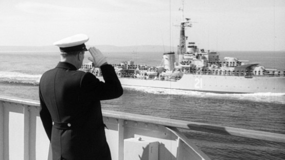 houston_President Josip Broz Tito saluting to sailors on the way to Morocco_09