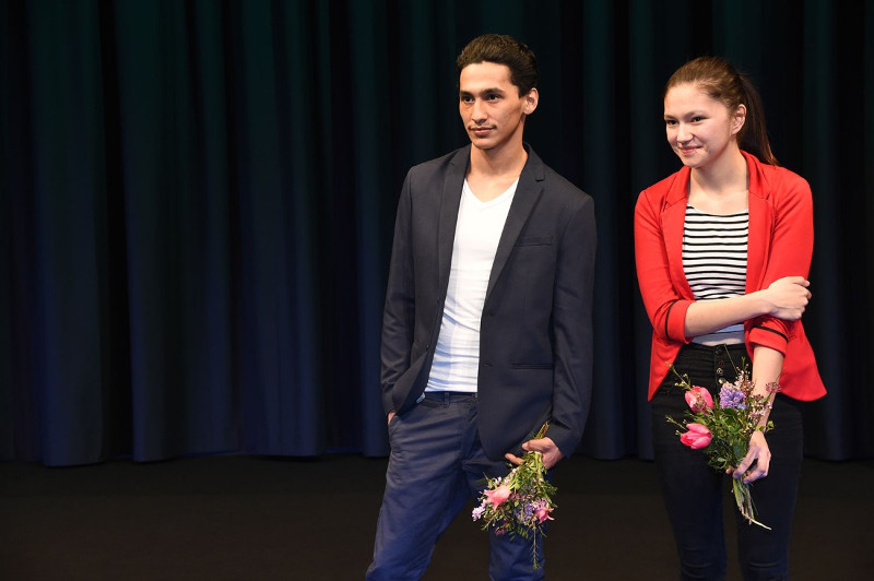  Rykko Bellemare et  Kwena Bellemare-Boivin, acteurs d' Avant les rues, de Chloé Leriche à la Berlinale 2016