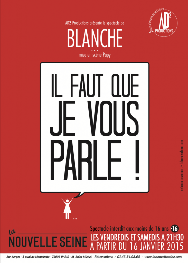 Blanche Gardin Il Faut Que Je Vous Parle Dvd “Il faut que je vous parle !”, Blanche Gardin (m.e.s. Papy) | Culturopoing